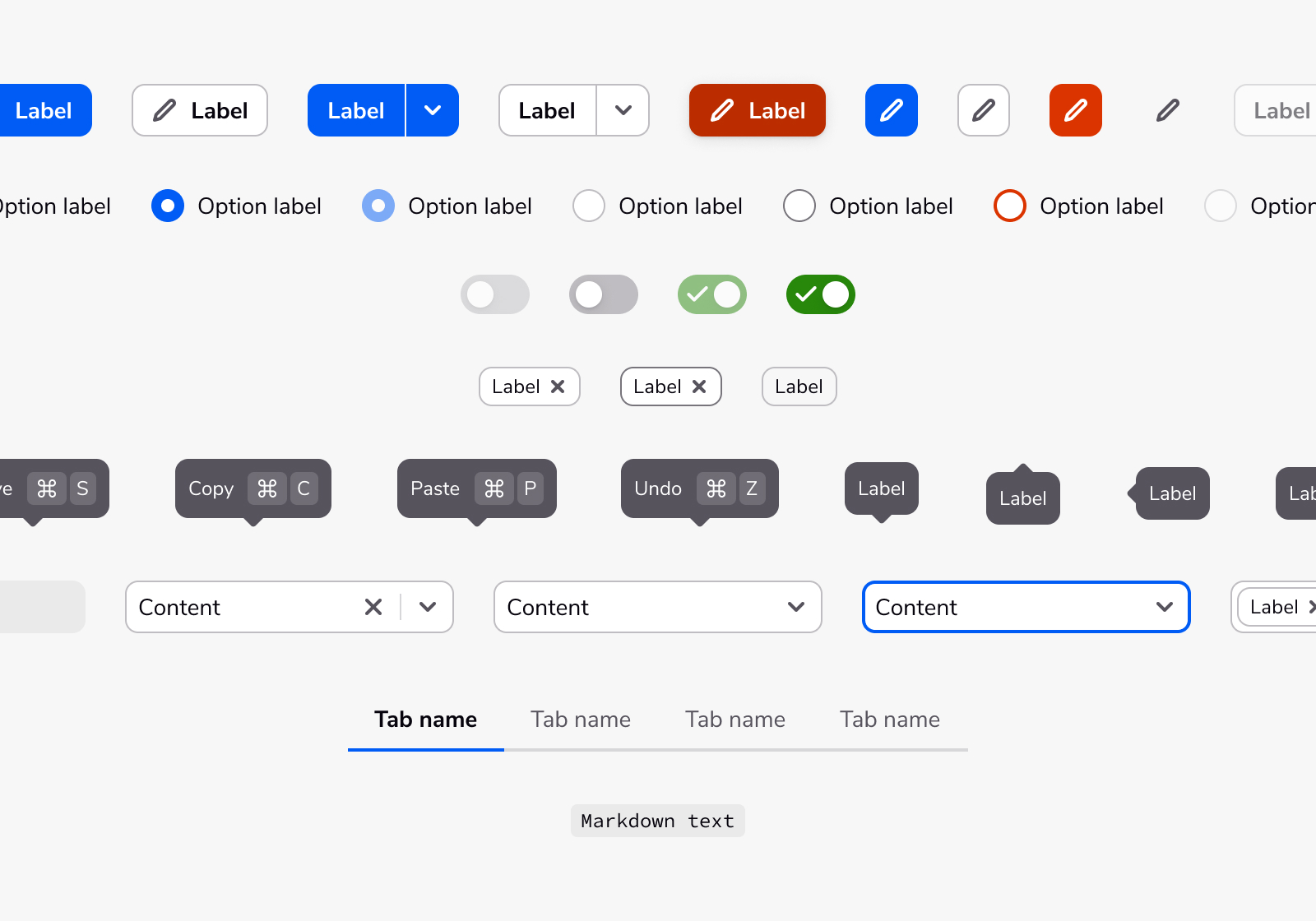 Quickbase Bebop design system components