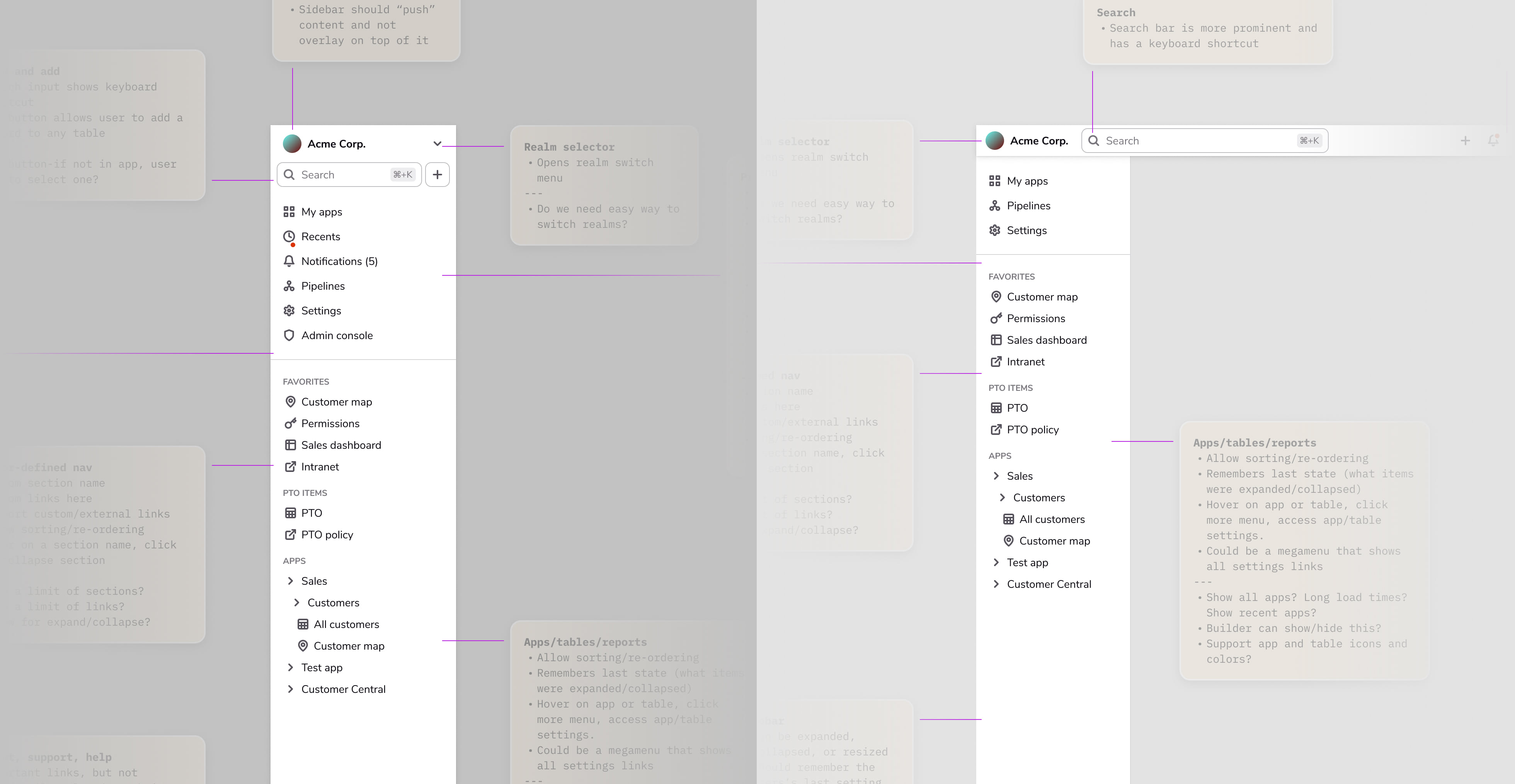 Quickbase Navigation concepts