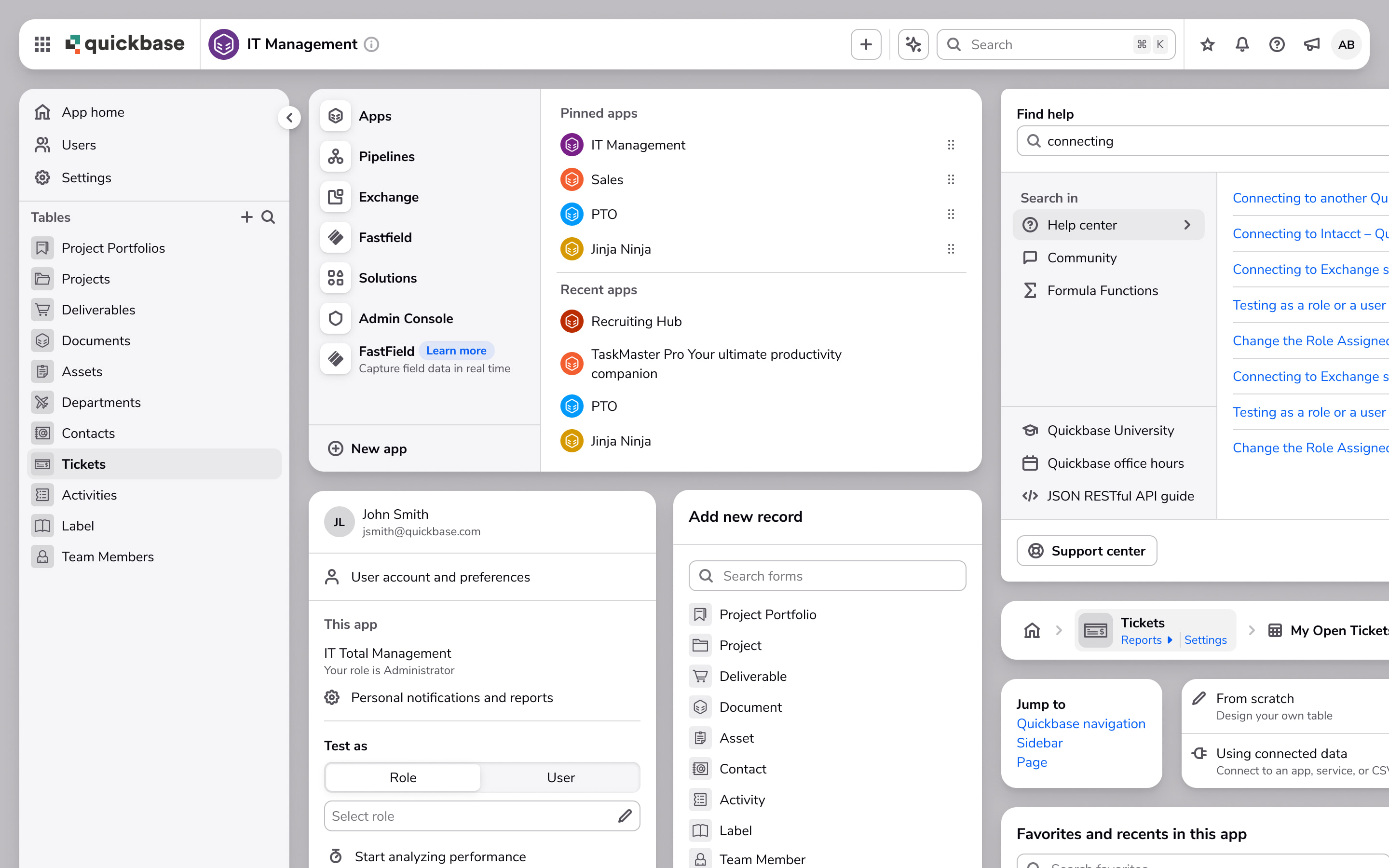 Quickbase Navigation